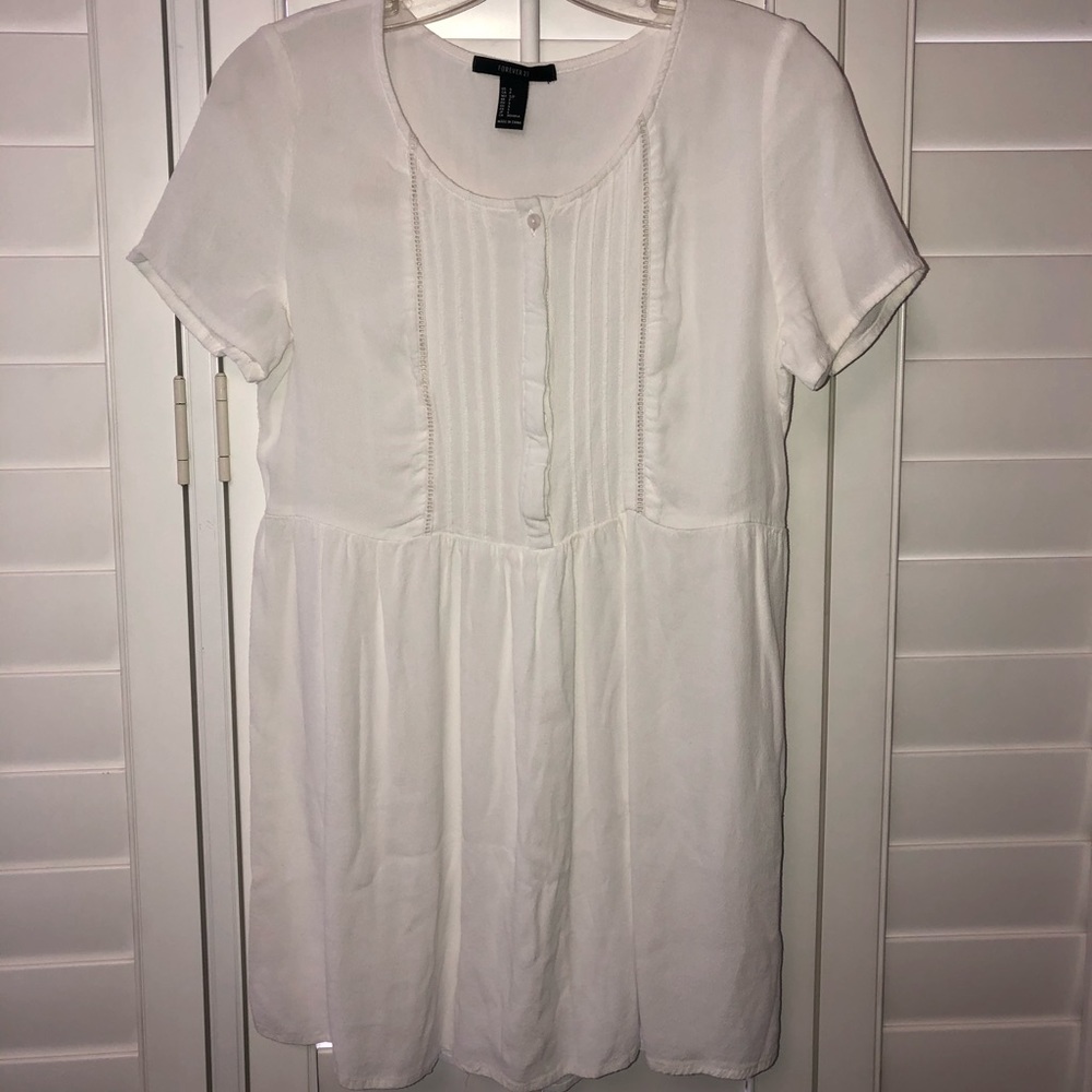 Forever 21 Plain White Dress